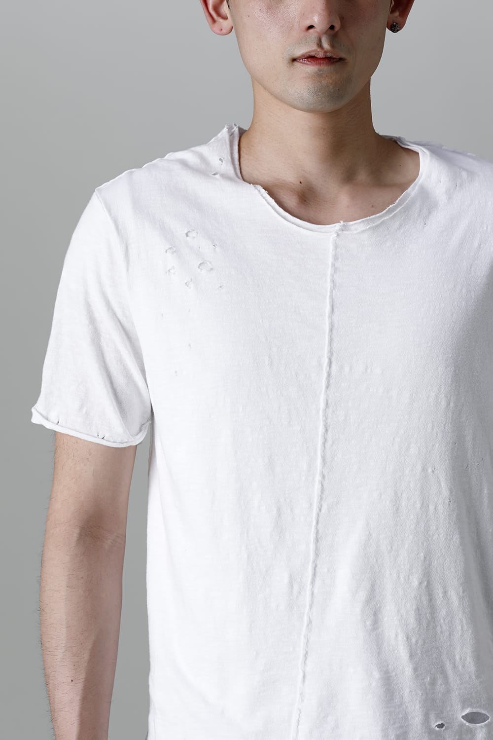 Layered Cutsew 5th C-Neck Broken White