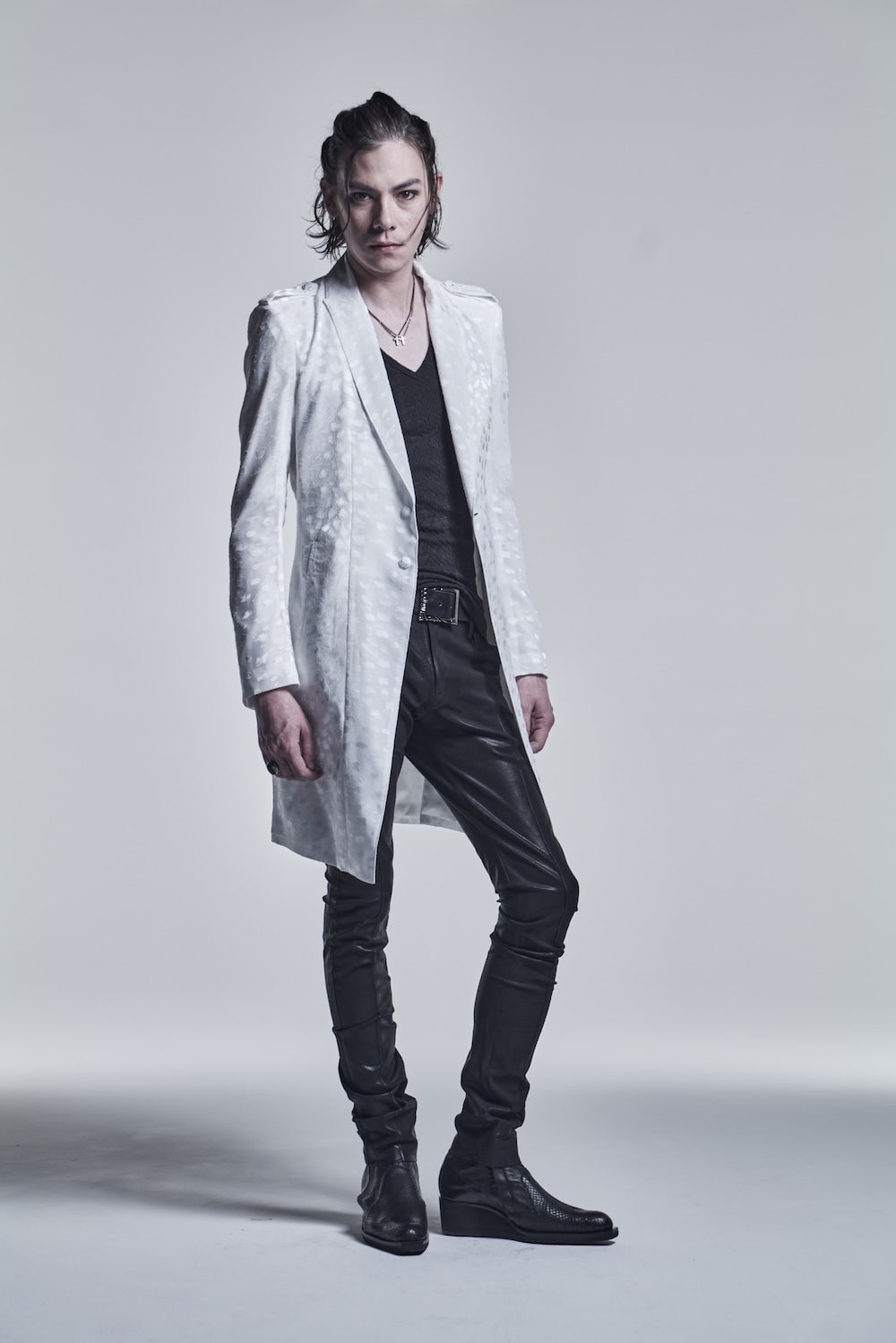 Epoulet Long Jacket White