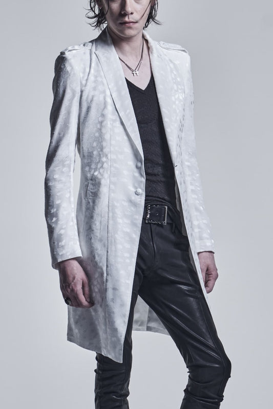 Epoulet Long Jacket White