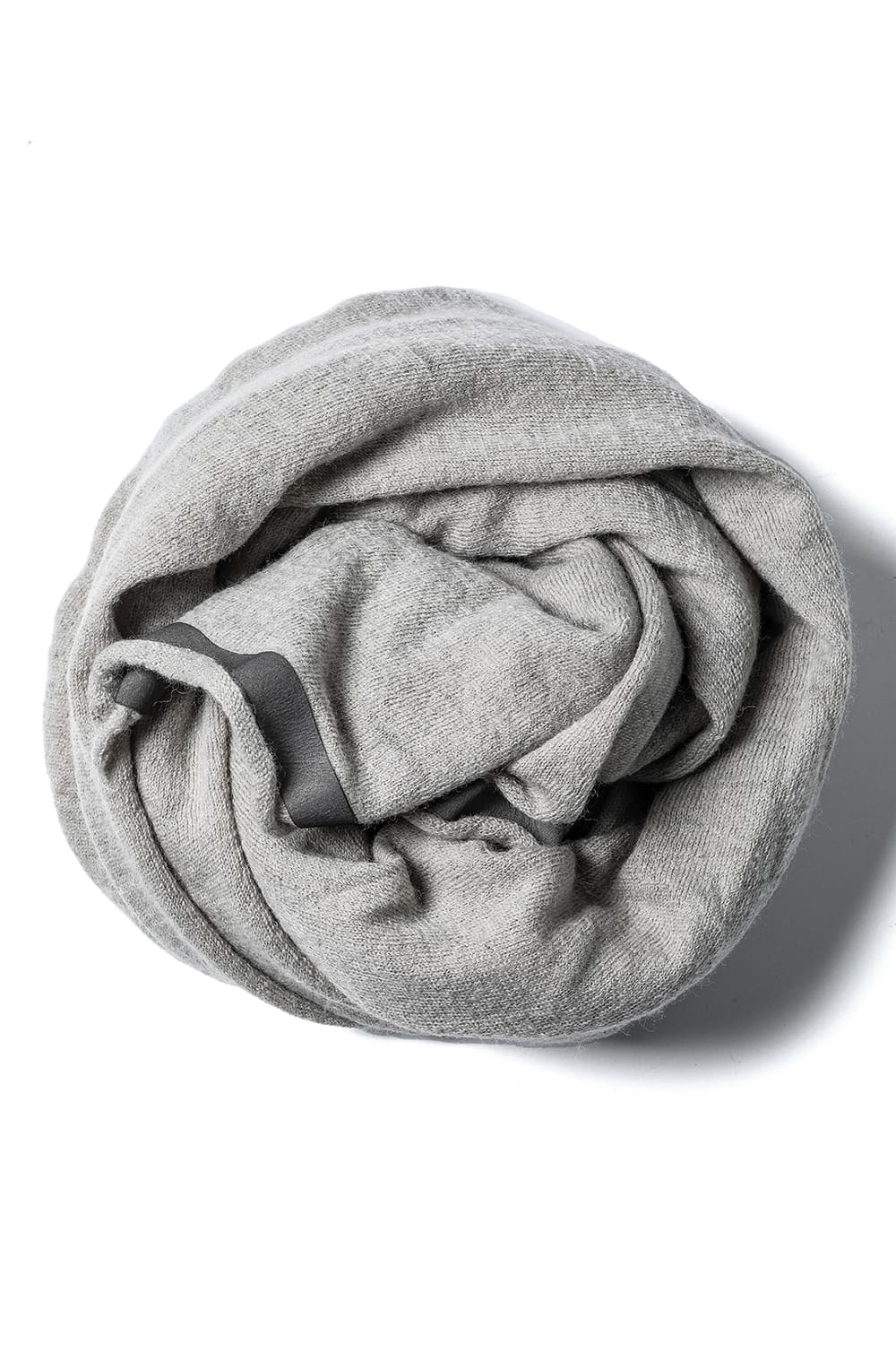 Scarf w/ Thermoadhesive Leather Tapes Beige Natural Dye