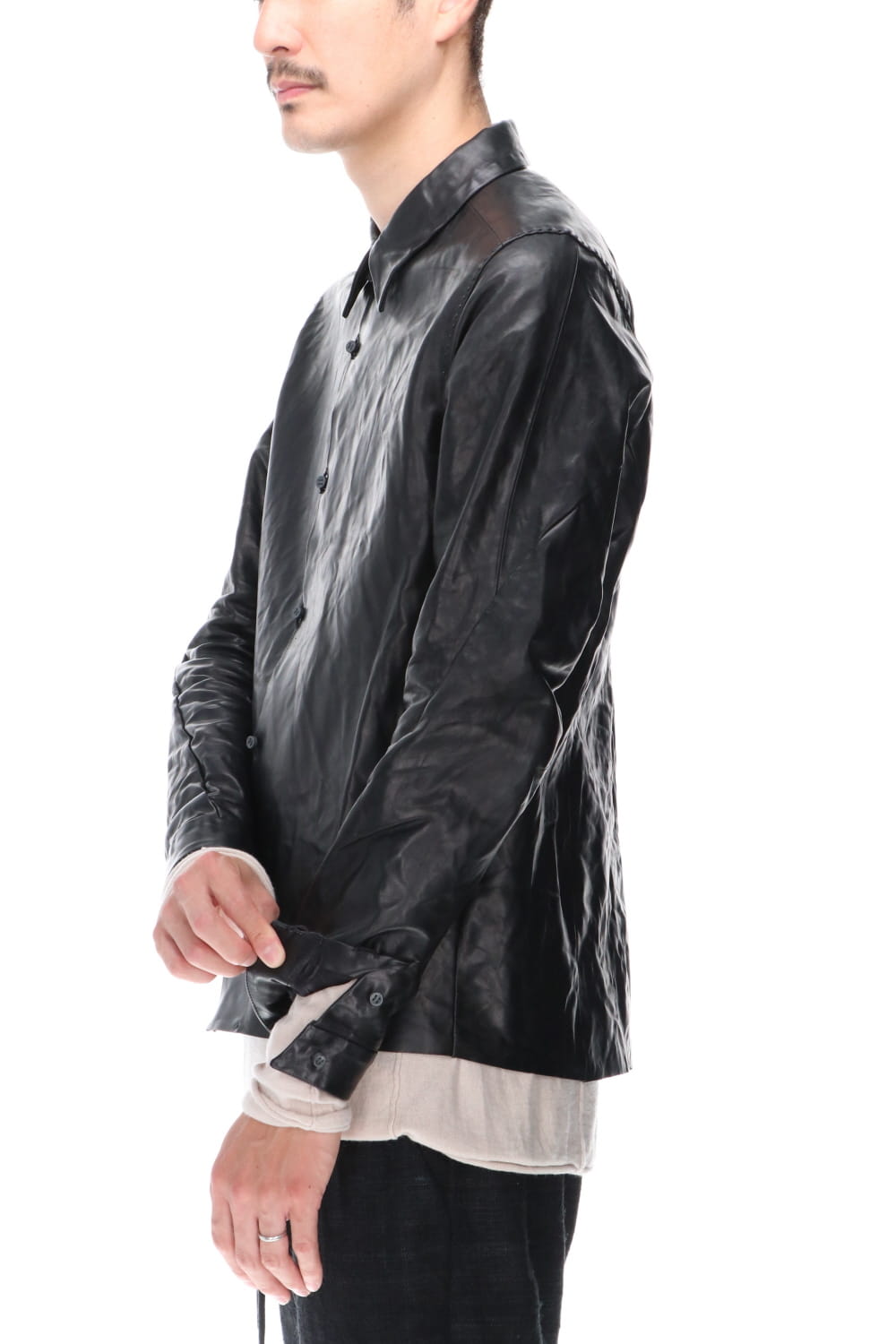 Leather Jacket Baby Buffalo Leather Black