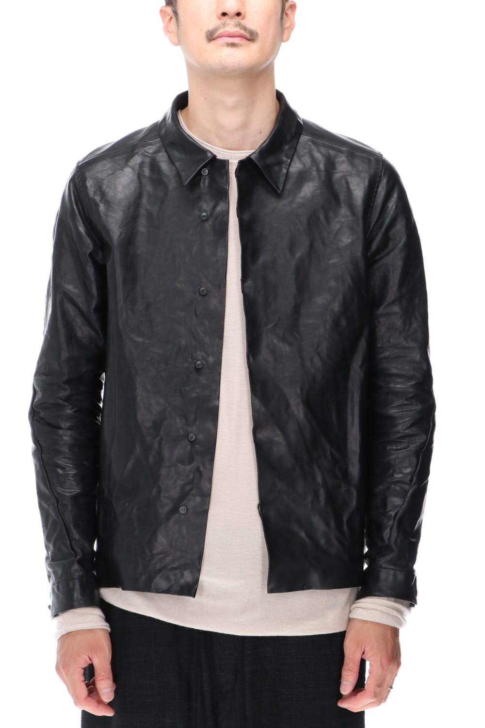 Leather Jacket Baby Buffalo Leather Black