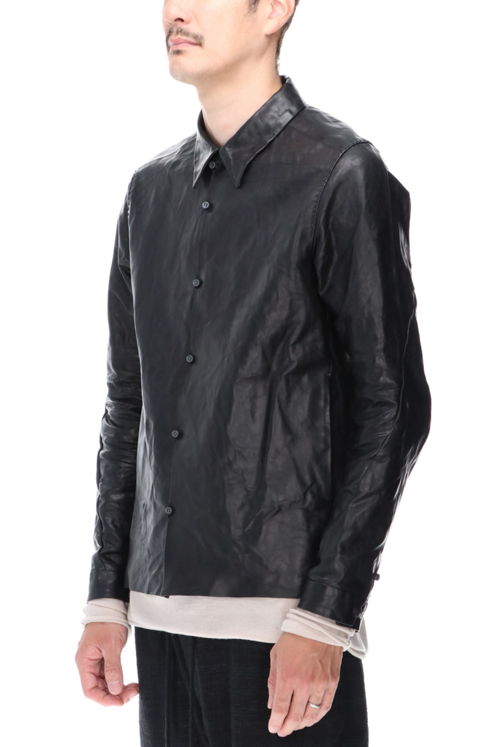 Leather Jacket Baby Buffalo Leather Black