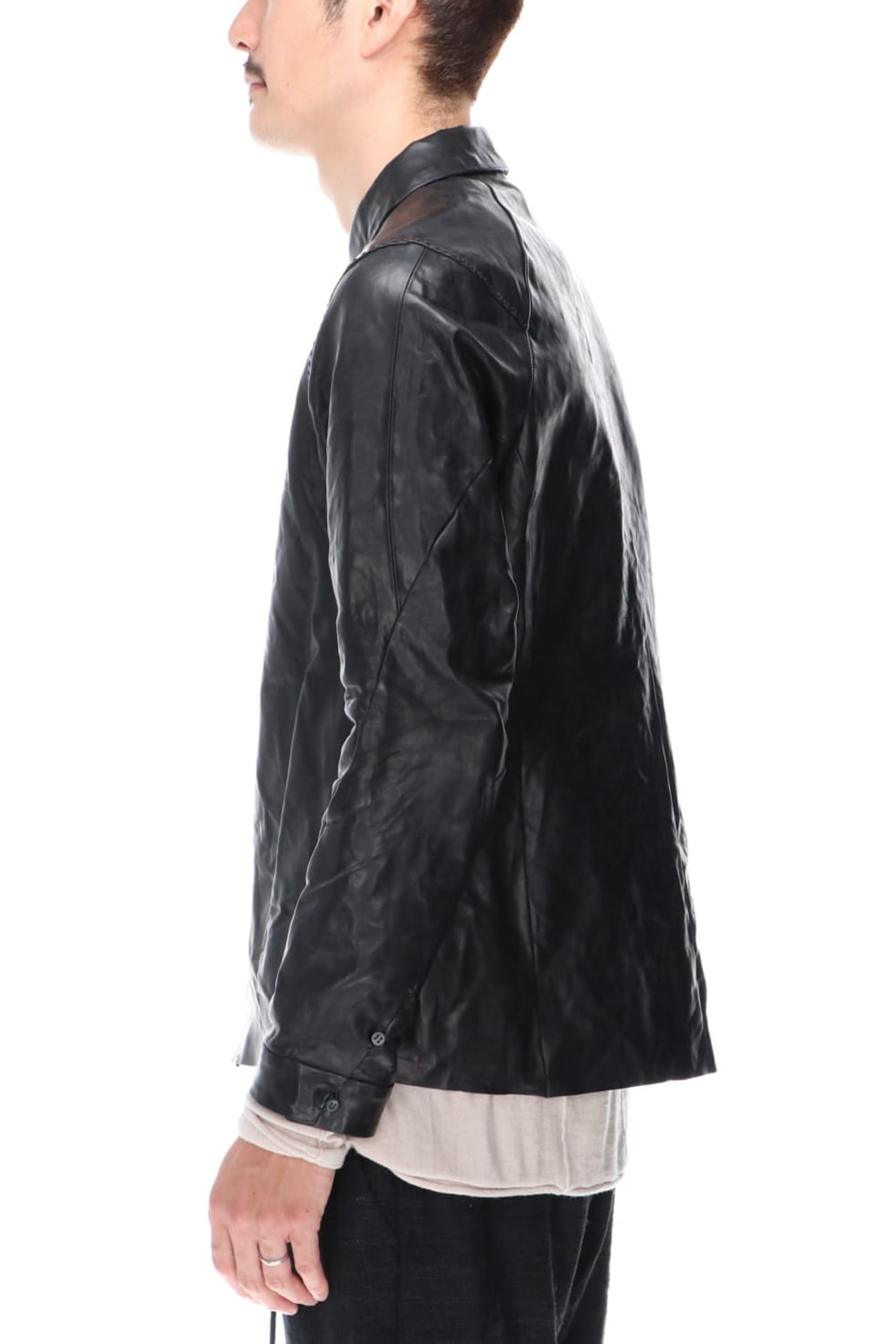 Leather Jacket Baby Buffalo Leather Black