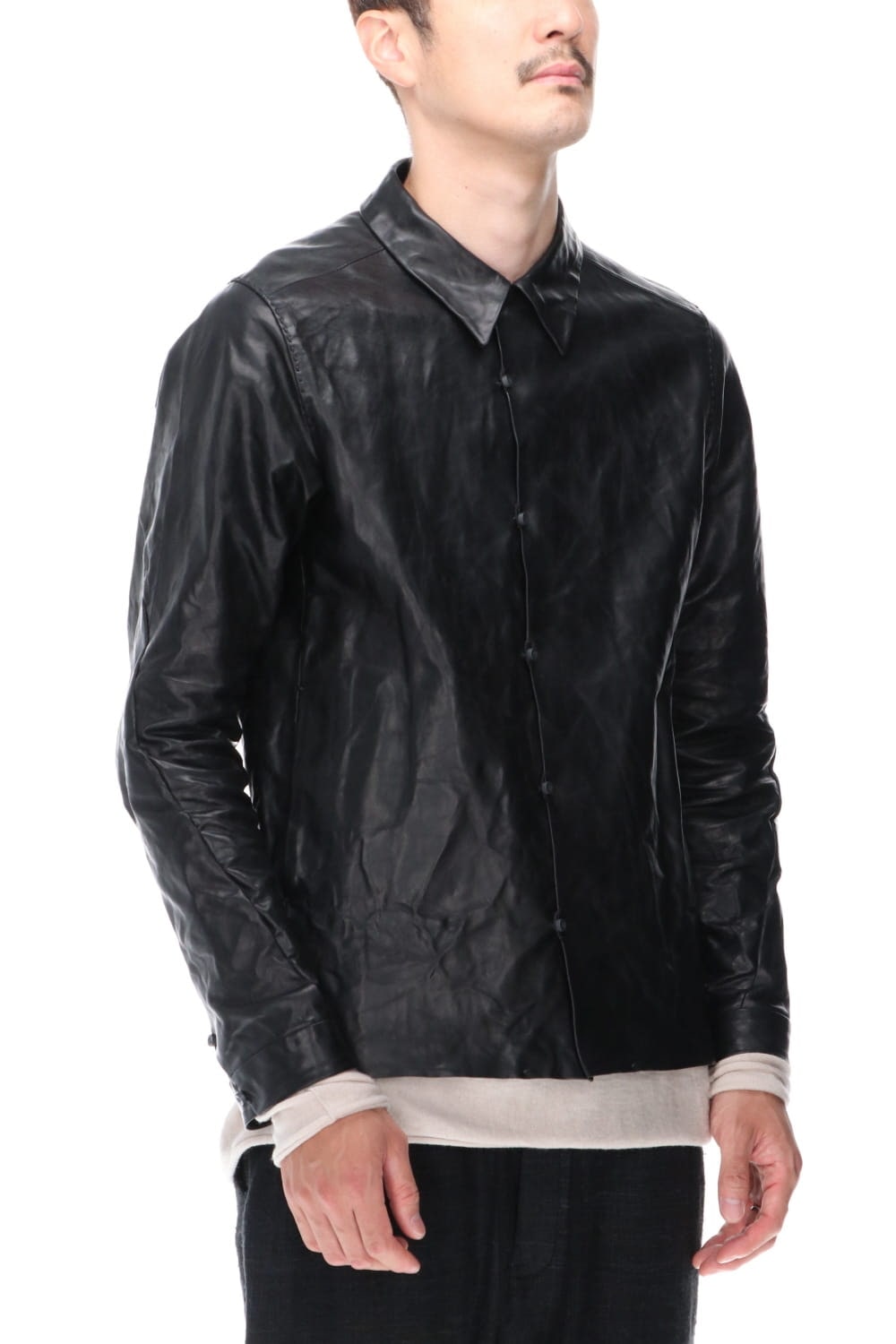 Leather Jacket Baby Buffalo Leather Black