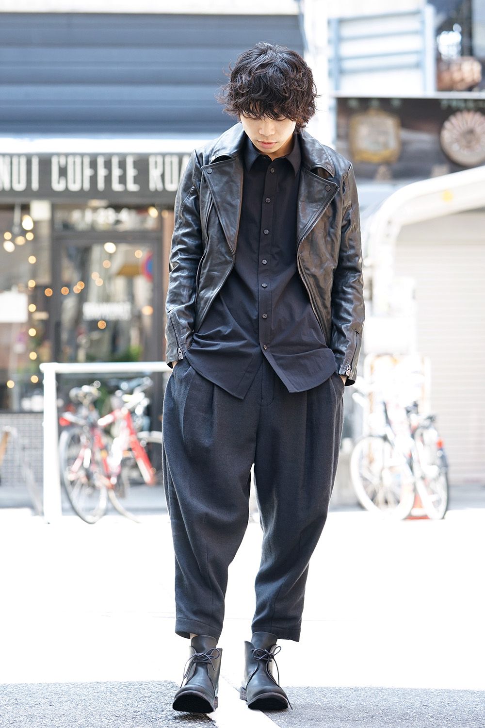 Guidi Horse Leather Double Riders Jacket