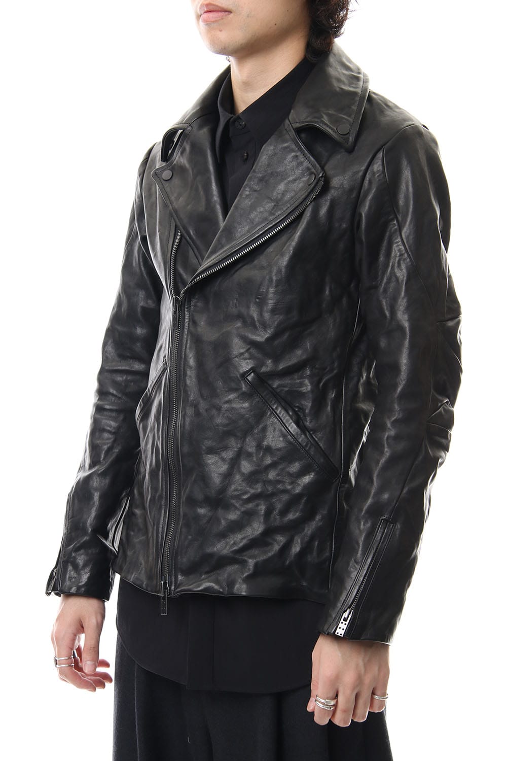 Guidi Horse Leather Double Riders Jacket