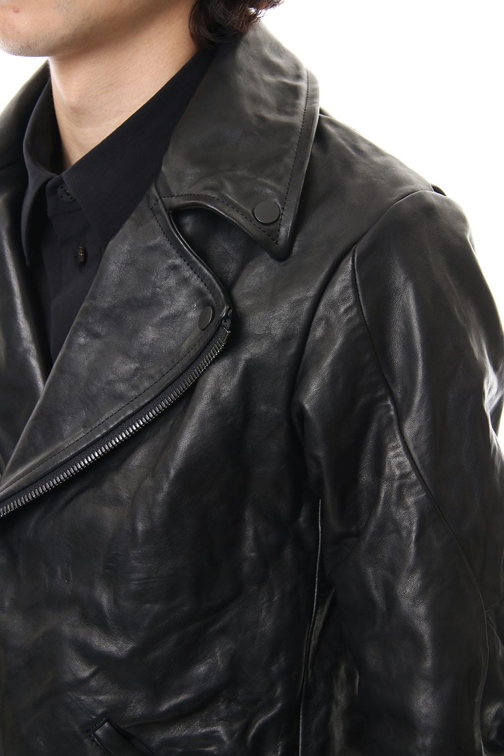 Guidi Horse Leather Double Riders Jacket
