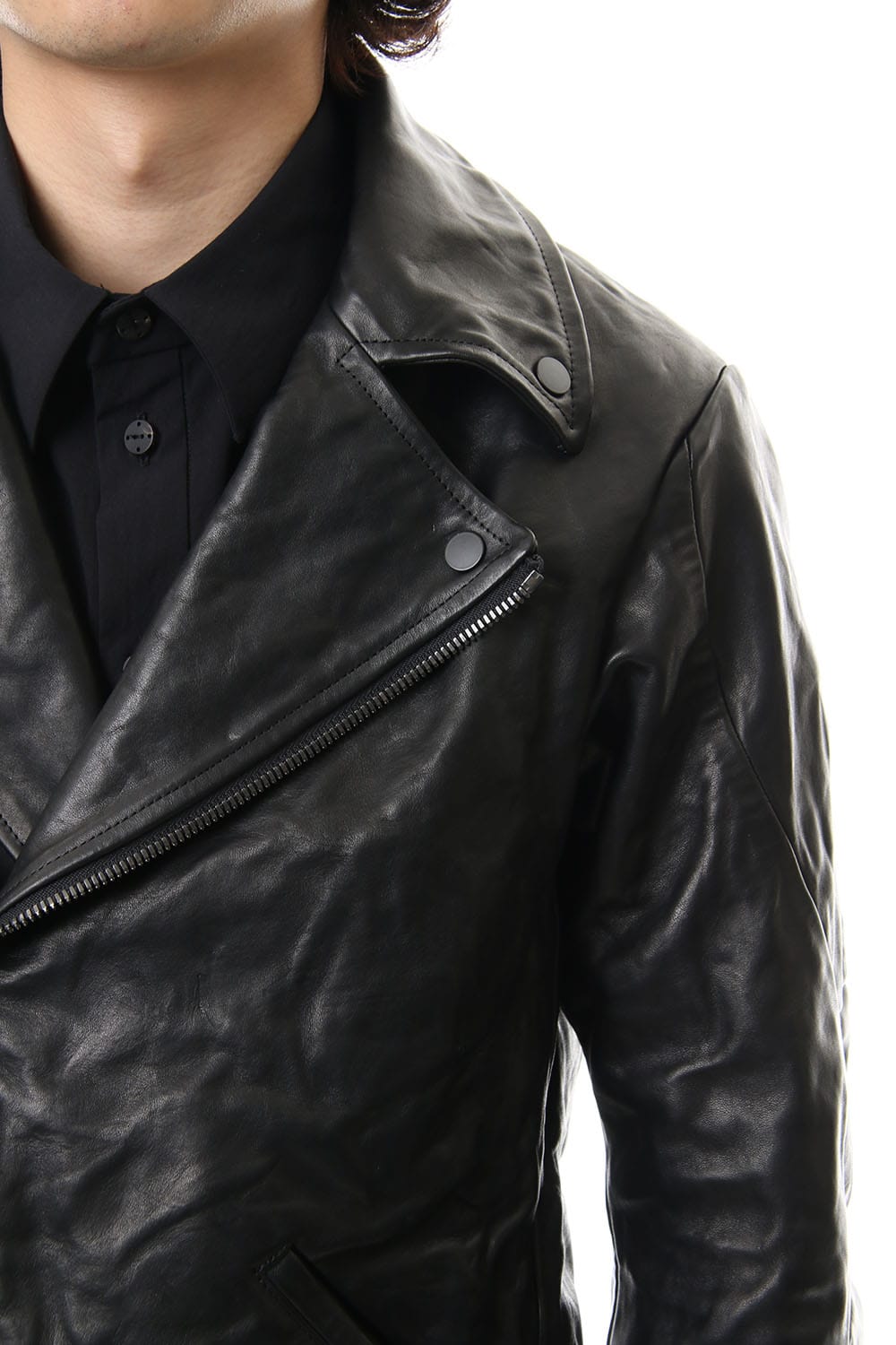 Guidi Horse Leather Double Riders Jacket
