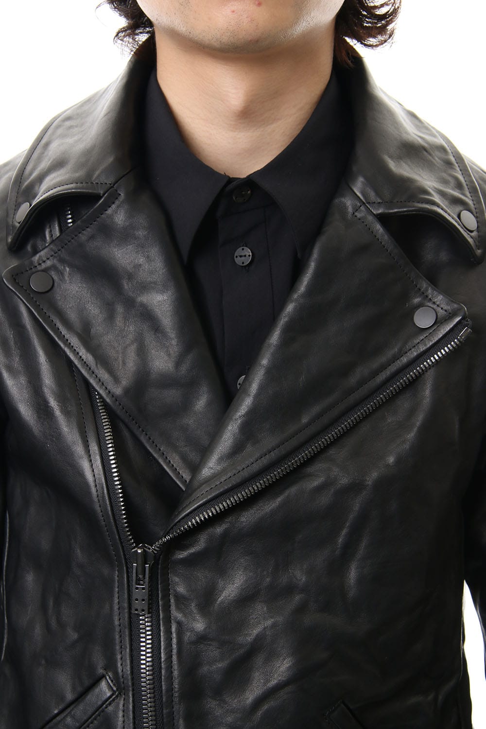 Guidi Horse Leather Double Riders Jacket