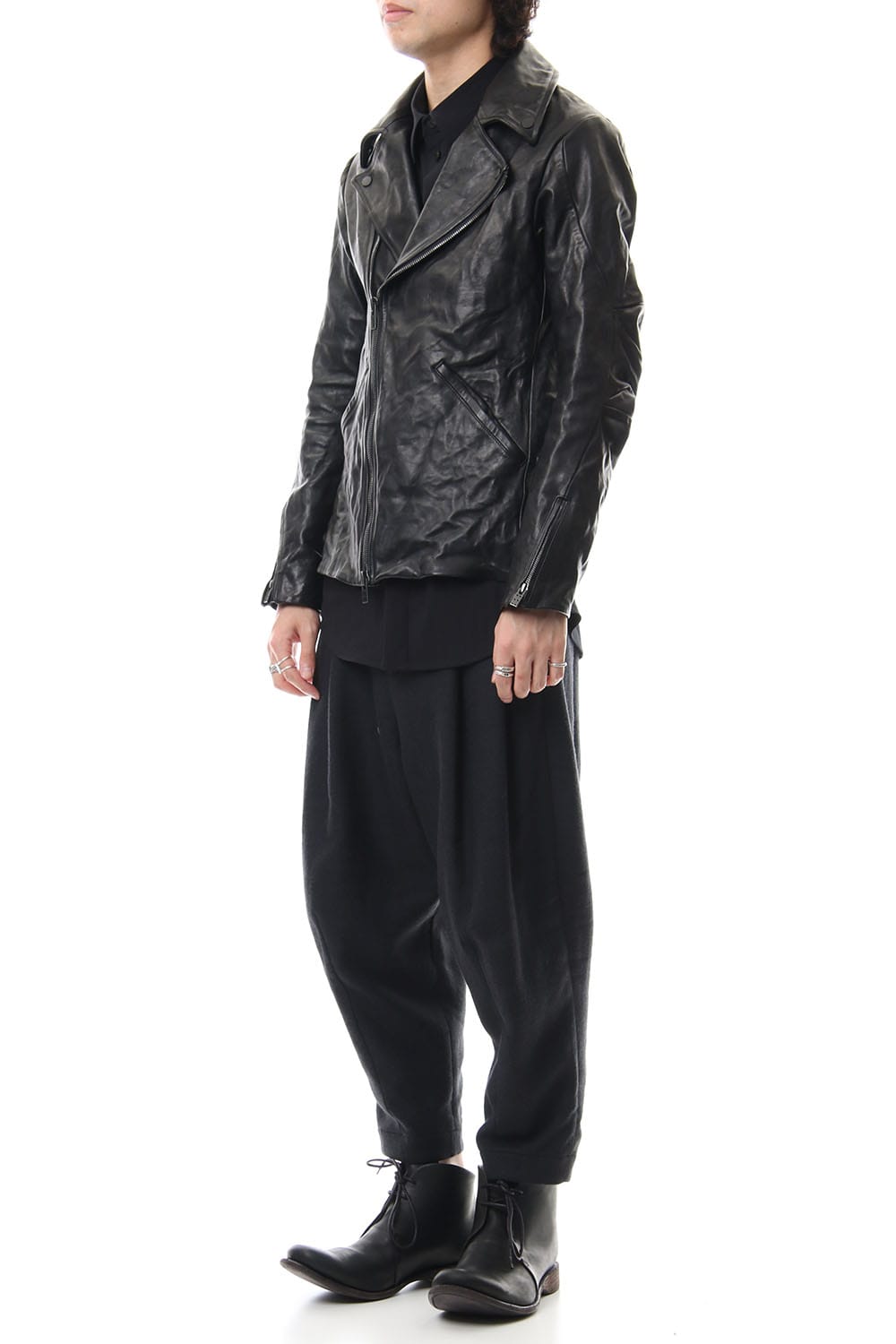 Guidi Horse Leather Double Riders Jacket