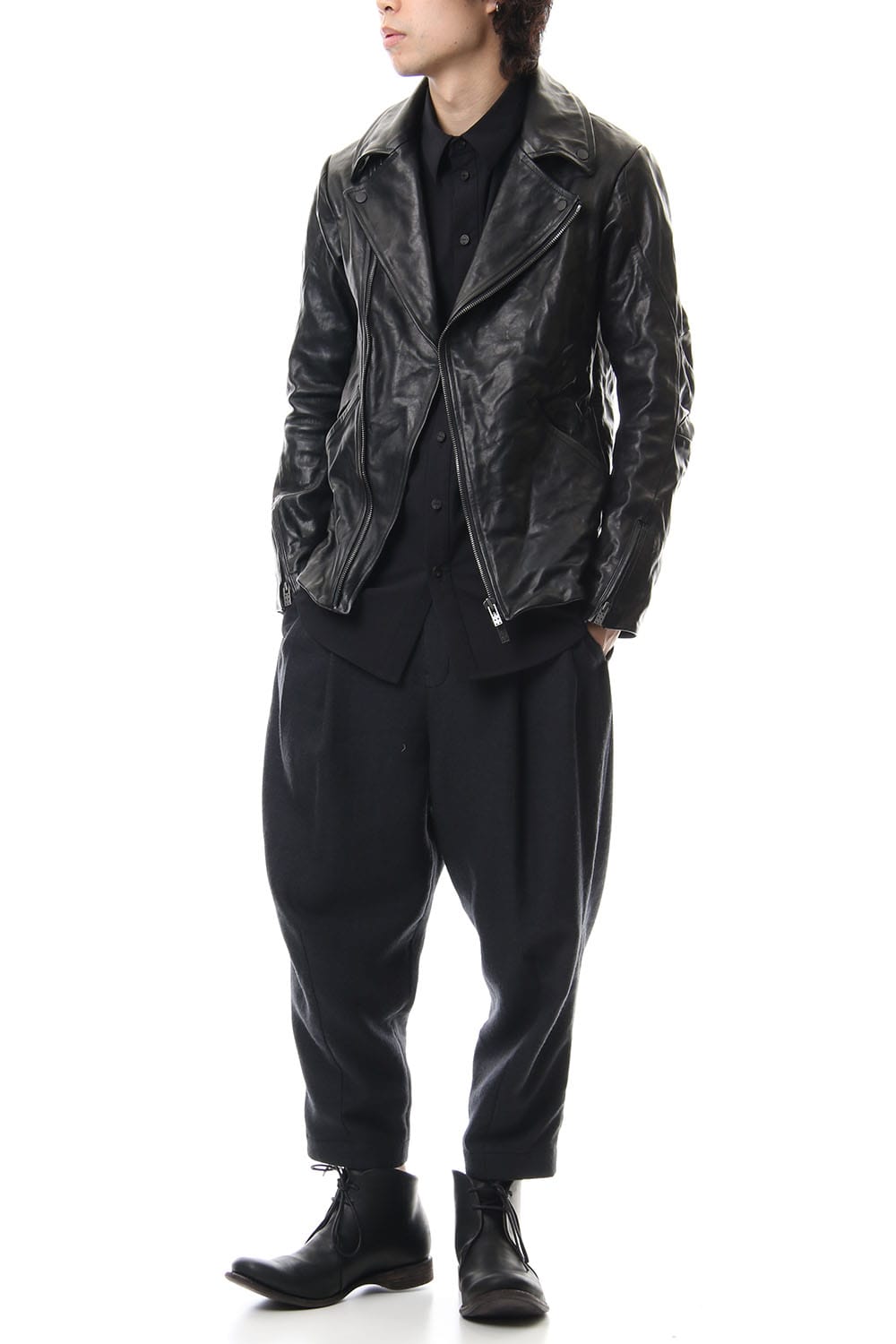 Guidi Horse Leather Double Riders Jacket