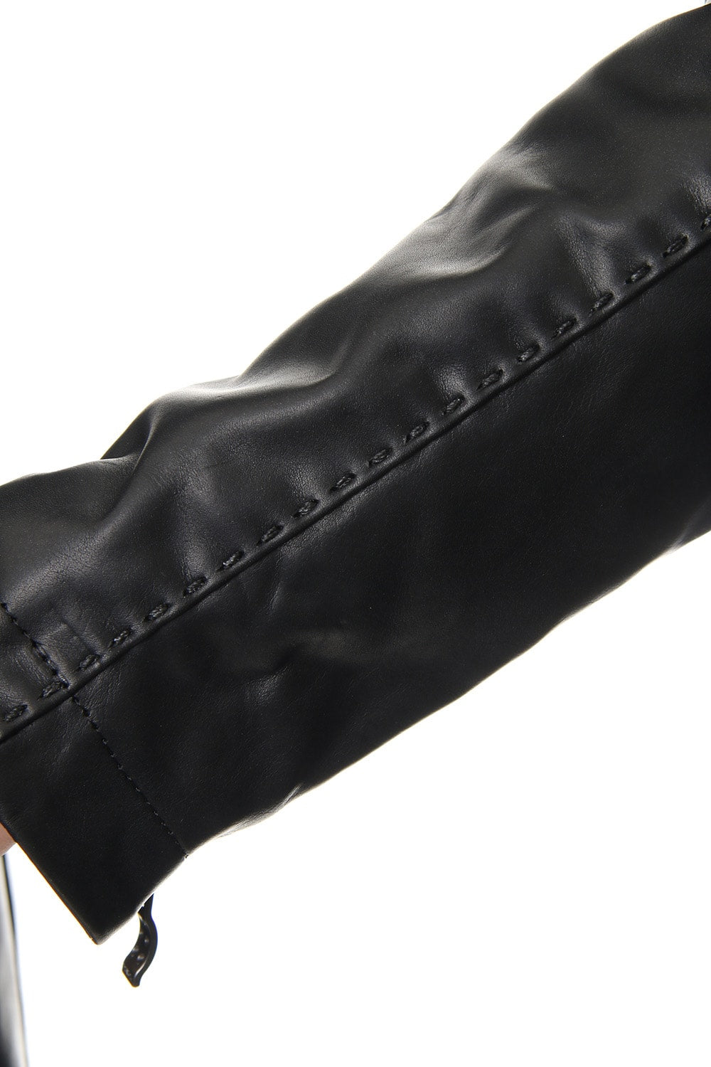 High Neck Jacket Calf Leather