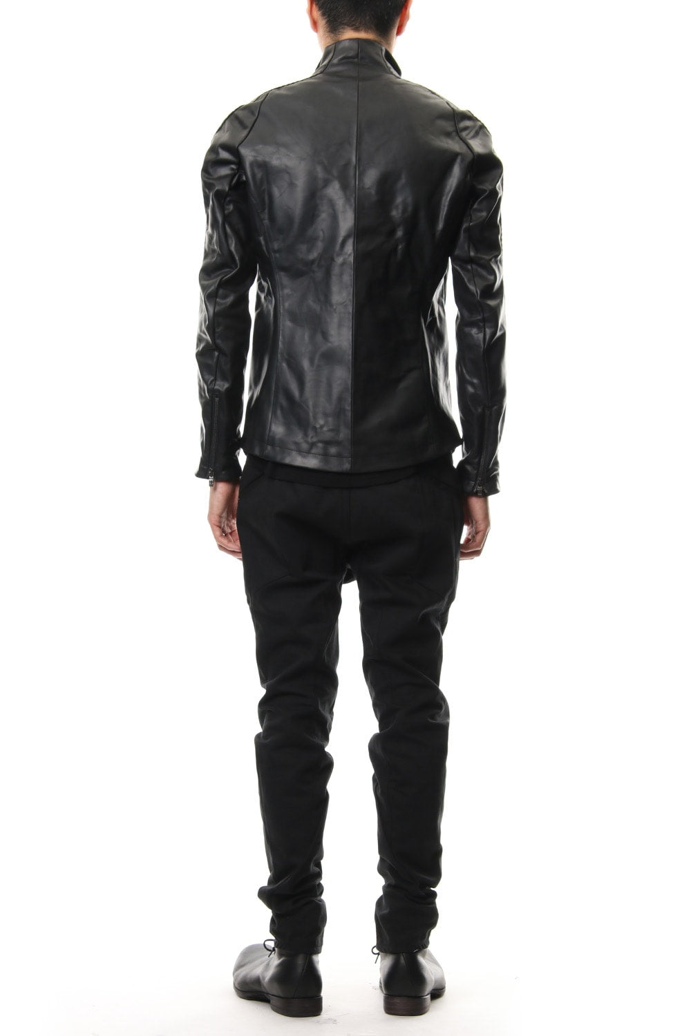 High Neck Jacket Calf Leather