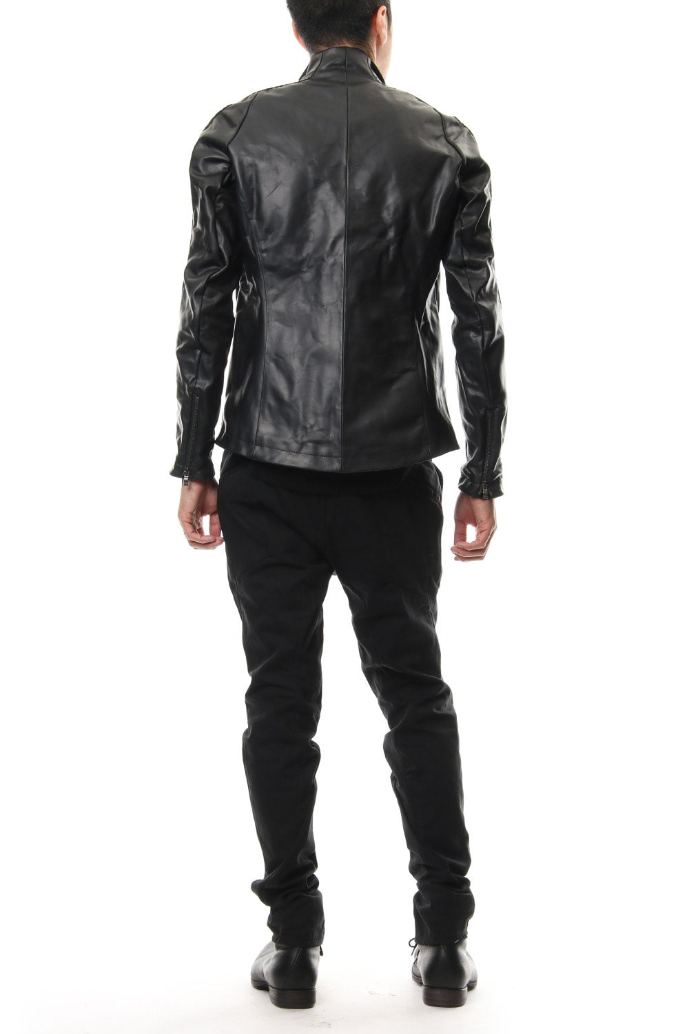 High Neck Jacket Calf Leather