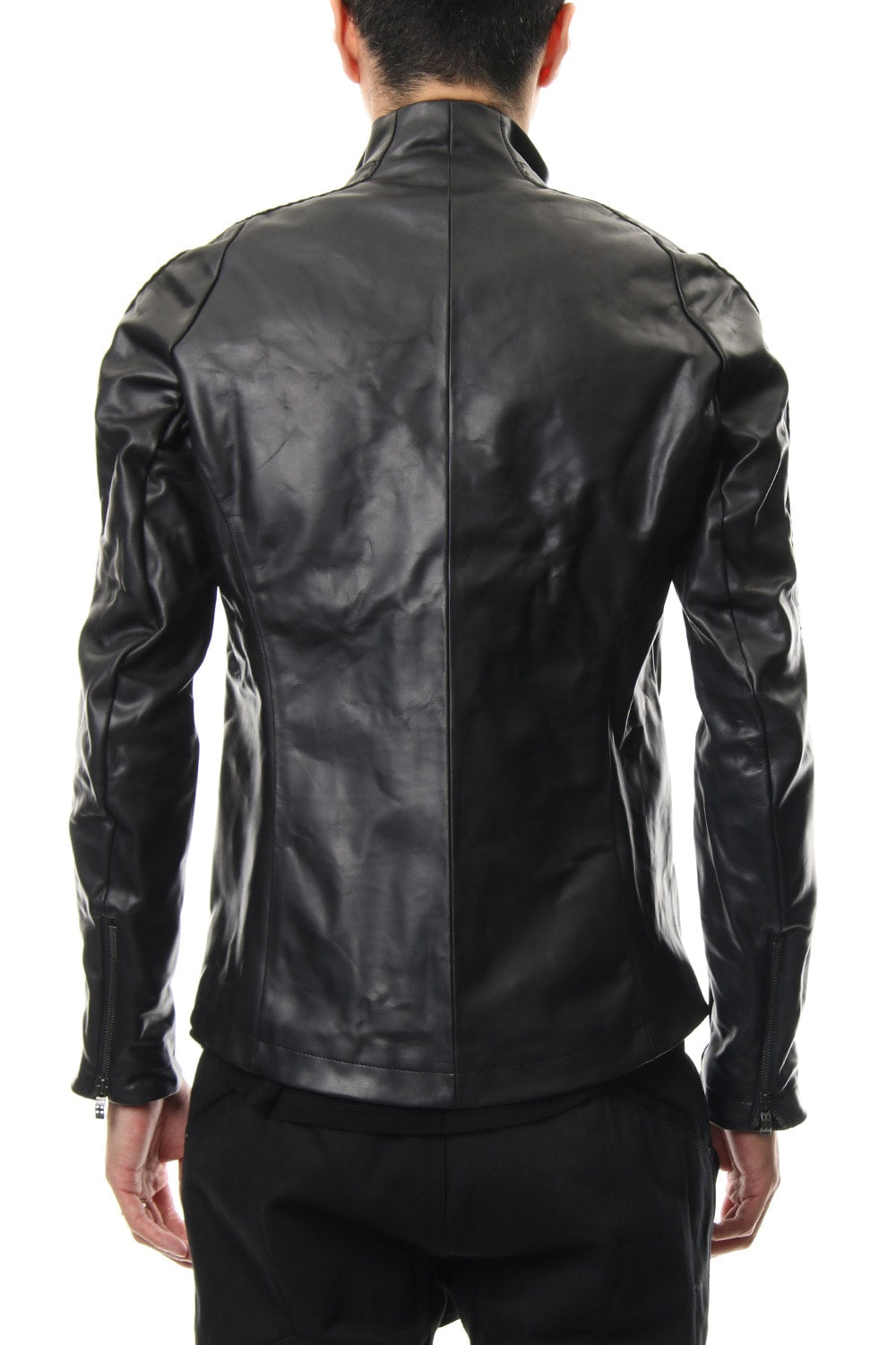 High Neck Jacket Calf Leather