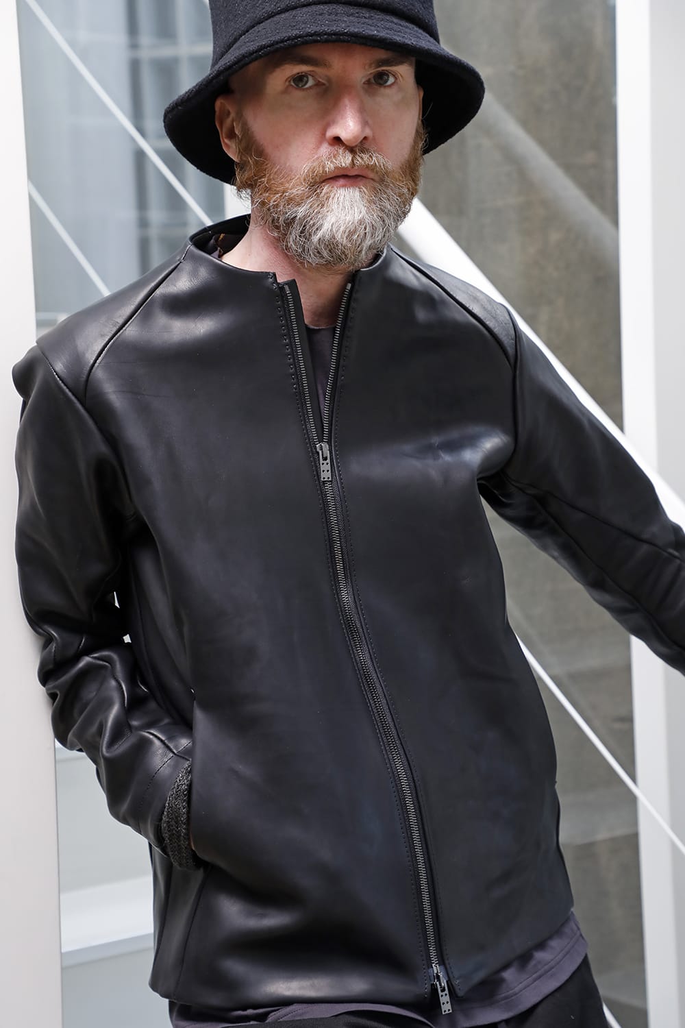 Leather Jacket GUIDI Baby Buffalo