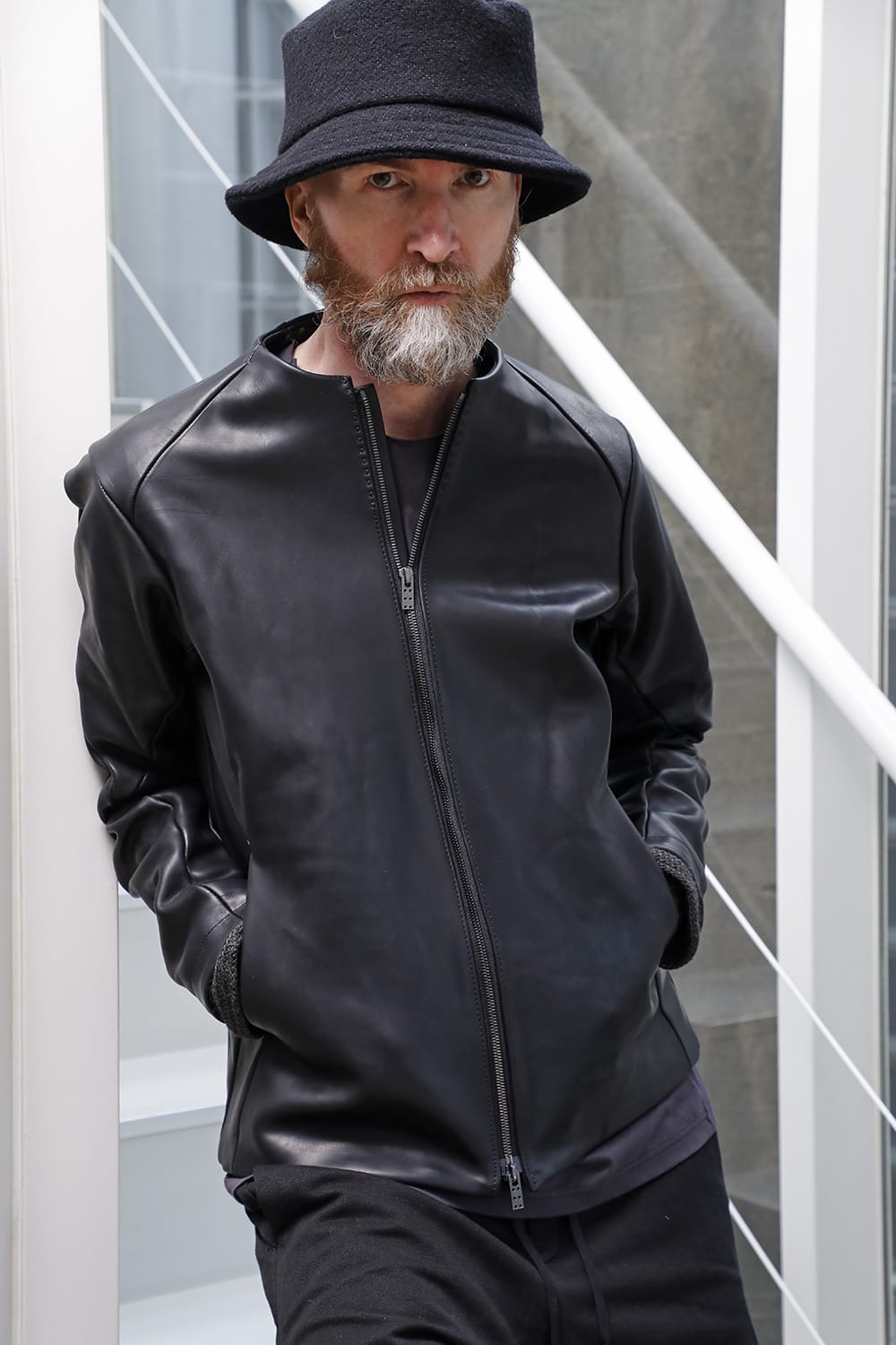 Leather Jacket GUIDI Baby Buffalo