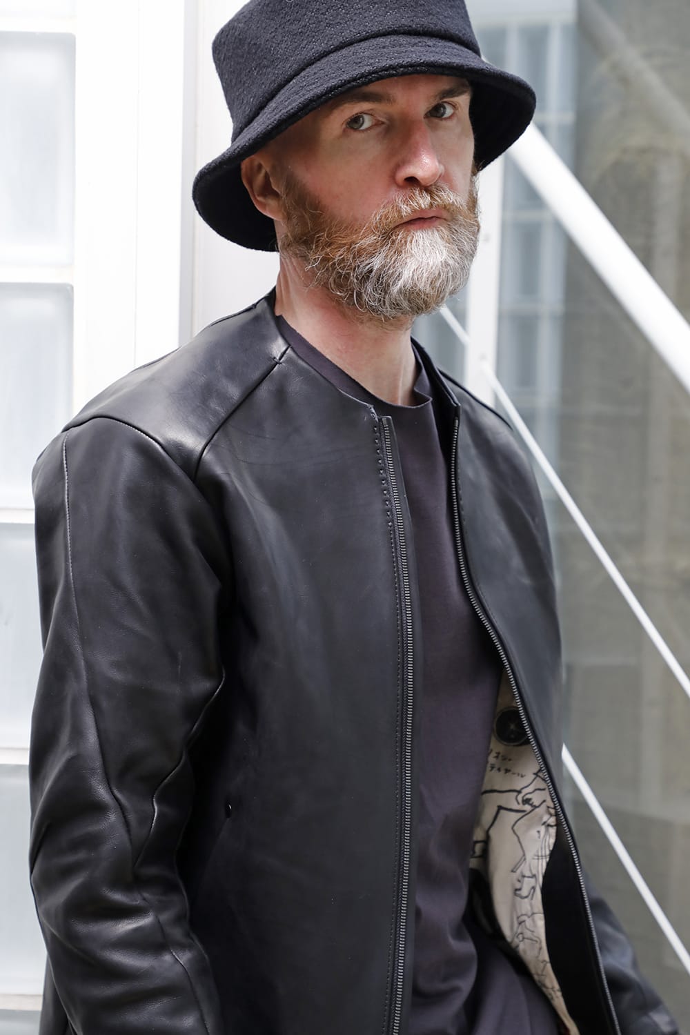 Leather Jacket GUIDI Baby Buffalo