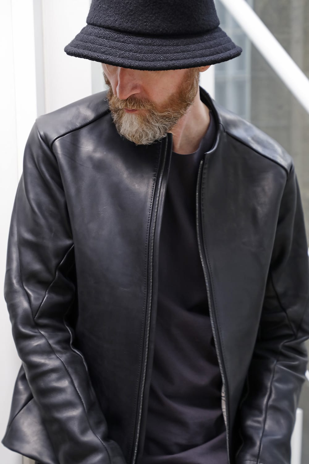 Leather Jacket GUIDI Baby Buffalo