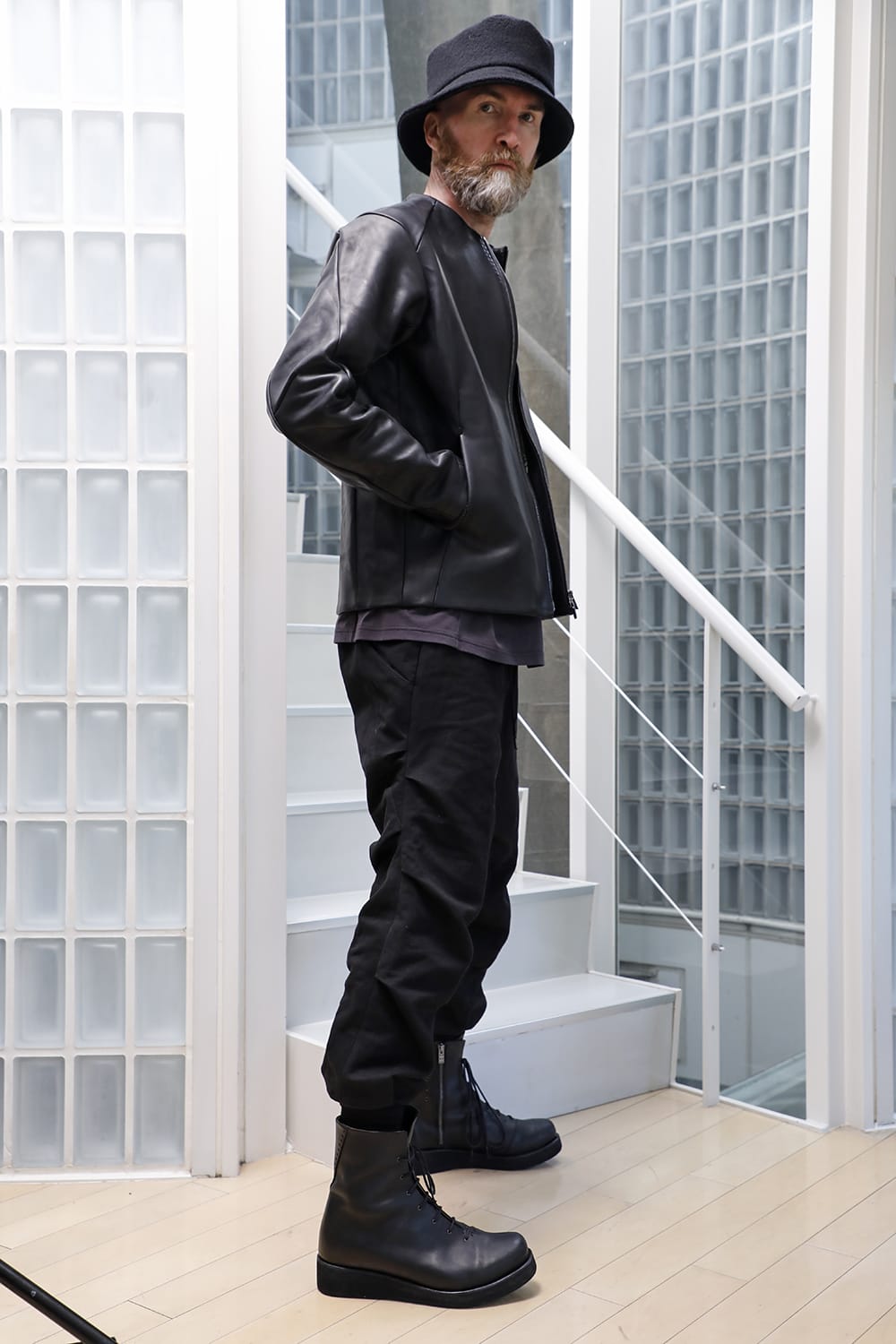 Leather Jacket GUIDI Baby Buffalo