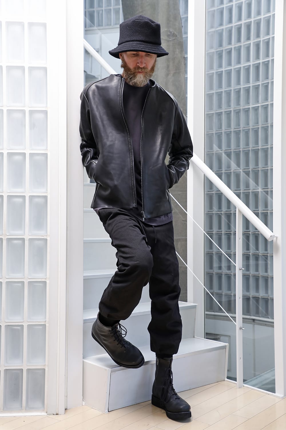 Leather Jacket GUIDI Baby Buffalo