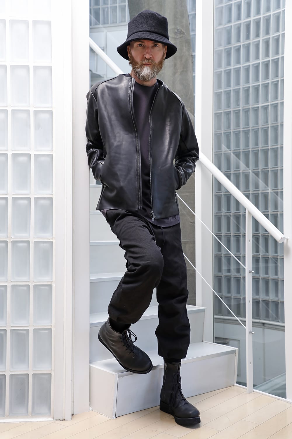 Leather Jacket GUIDI Baby Buffalo