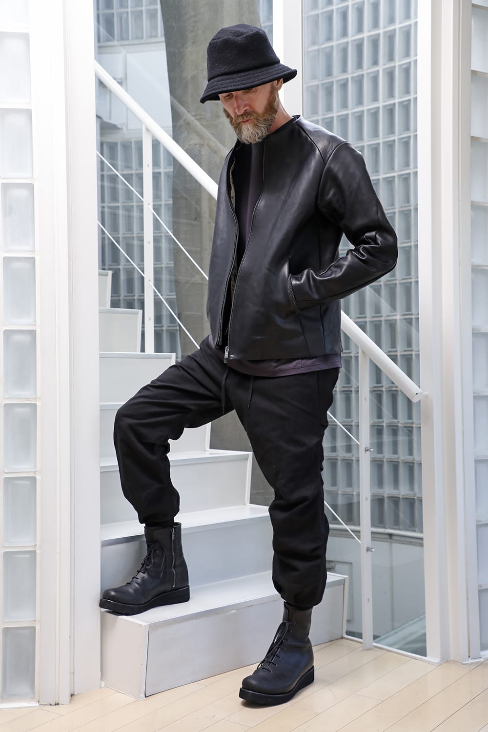 Leather Jacket GUIDI Baby Buffalo