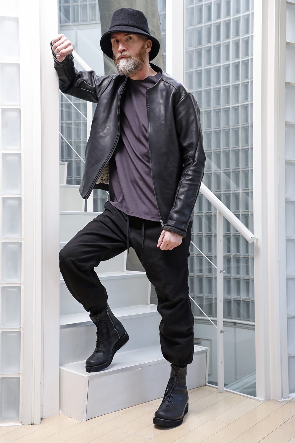 Leather Jacket GUIDI Baby Buffalo