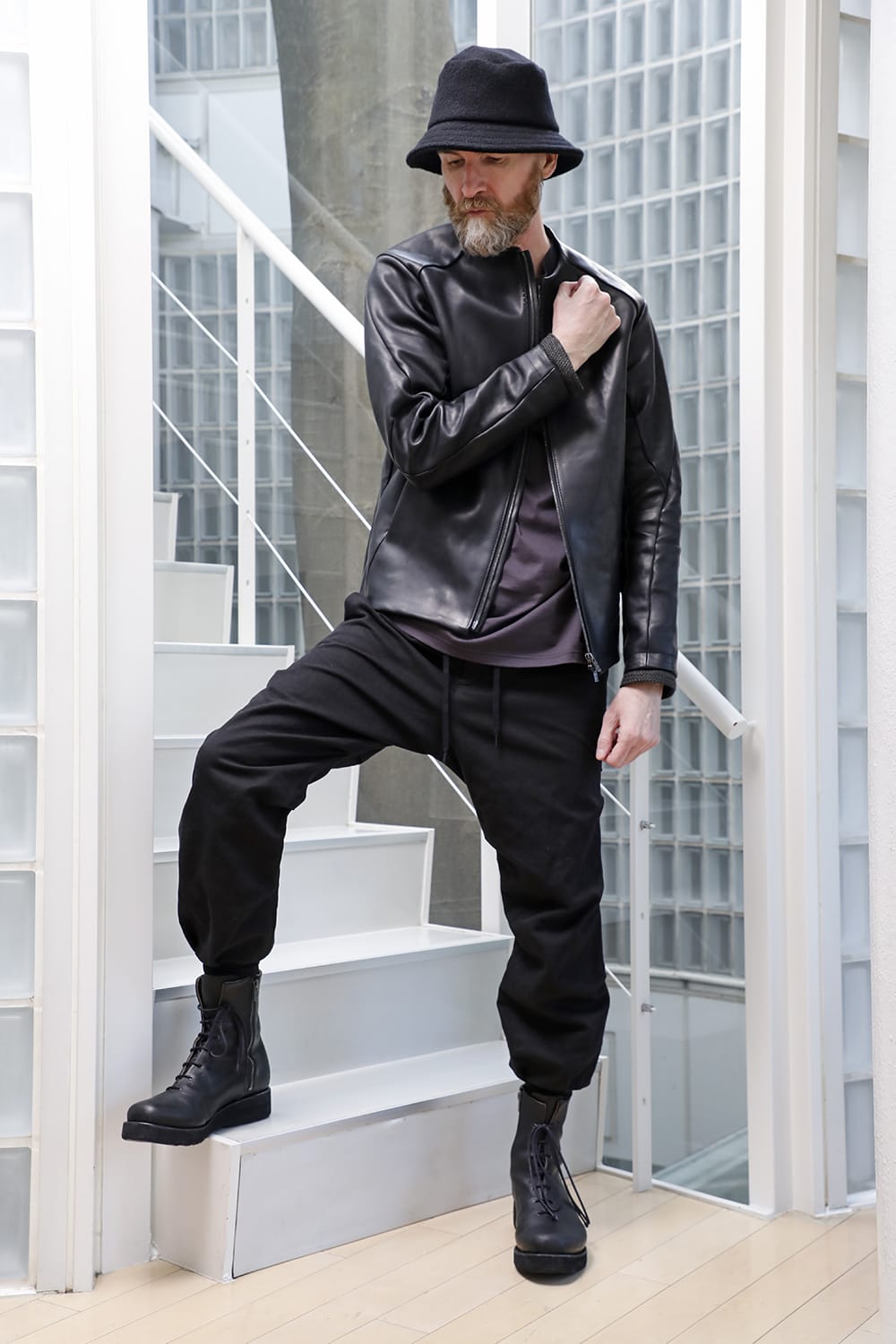 Leather Jacket GUIDI Baby Buffalo