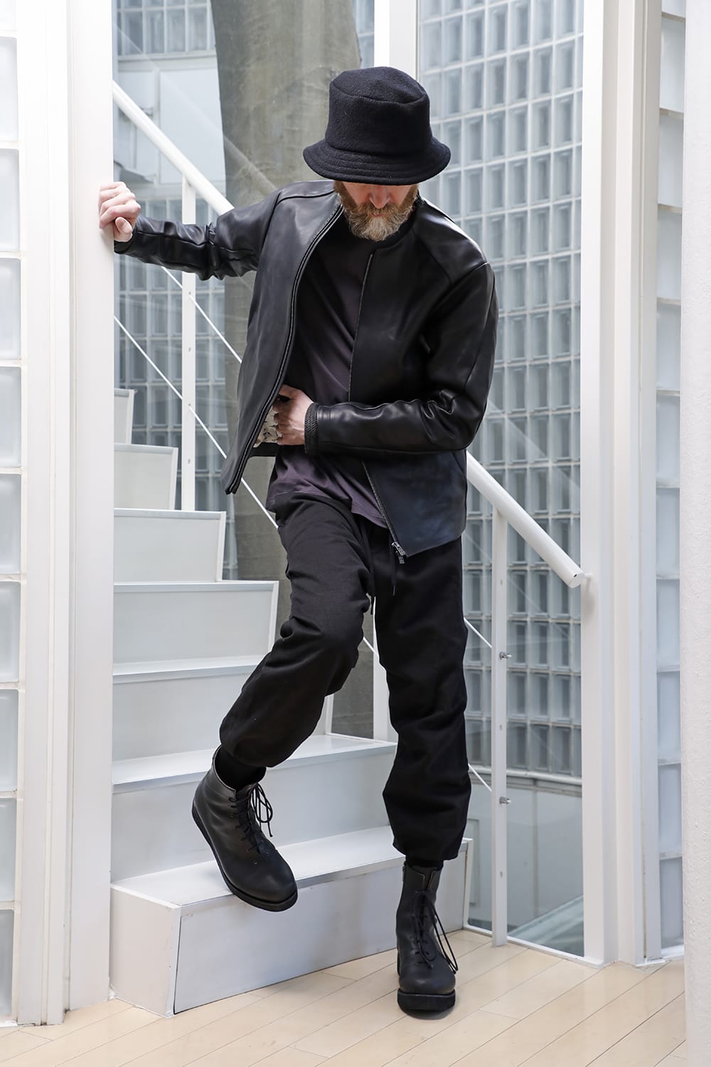 Leather Jacket GUIDI Baby Buffalo