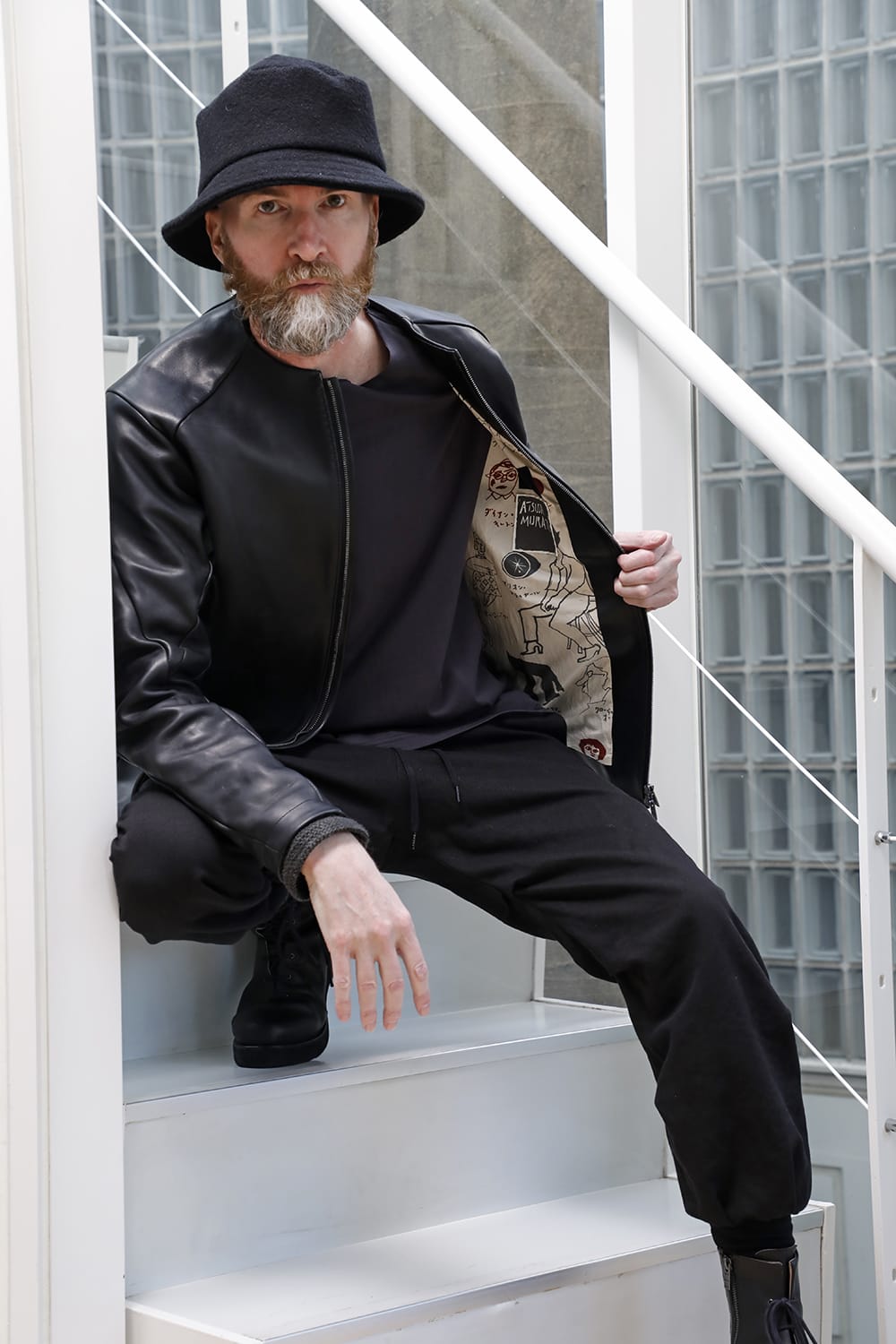 Leather Jacket GUIDI Baby Buffalo