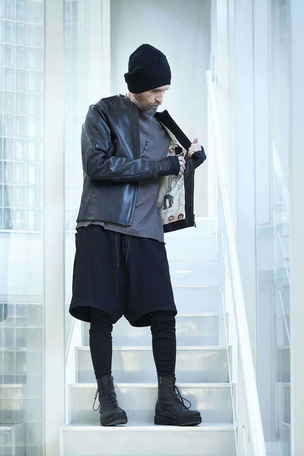 Leather Jacket GUIDI Baby Buffalo