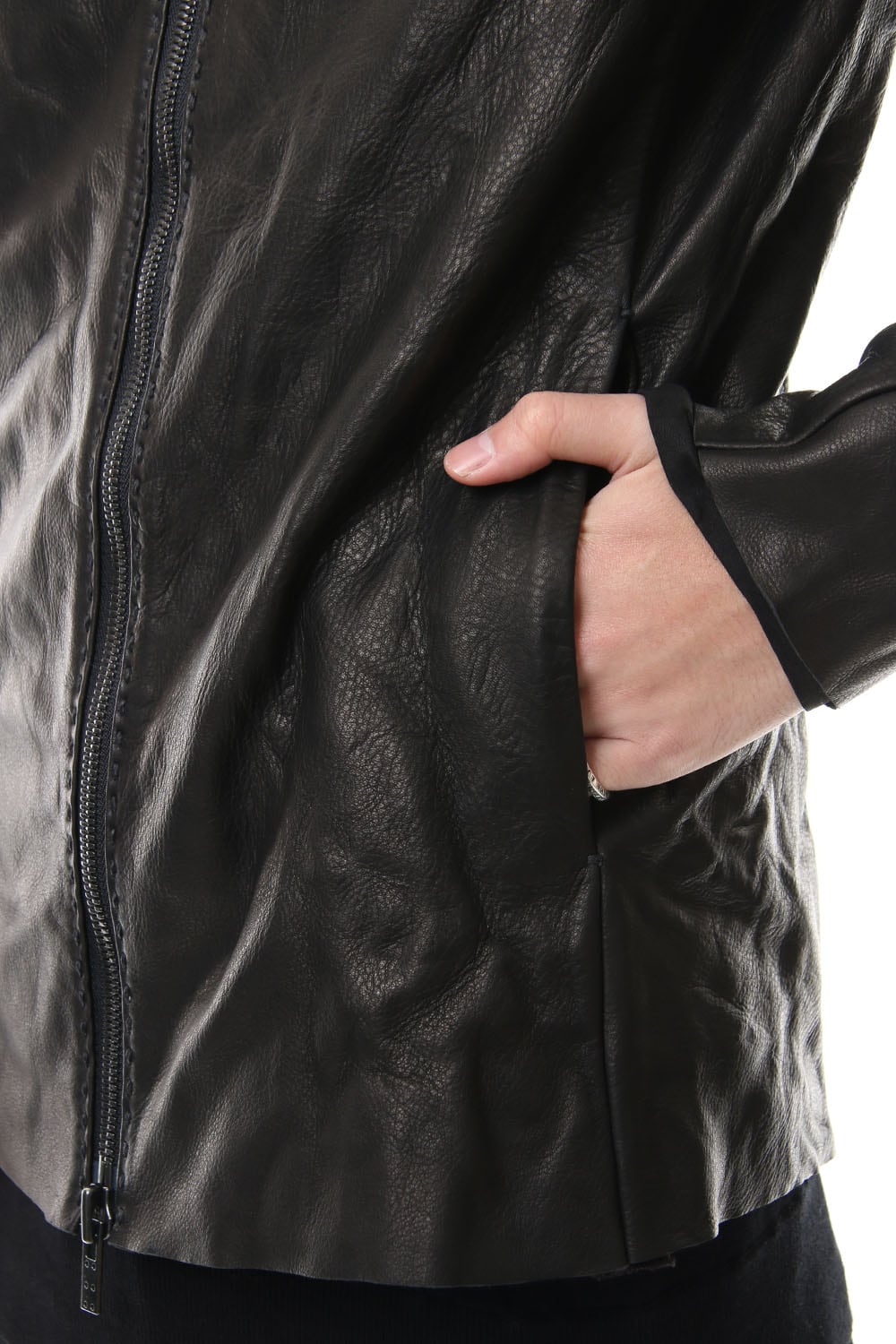 Leather jacket cow leather - Black