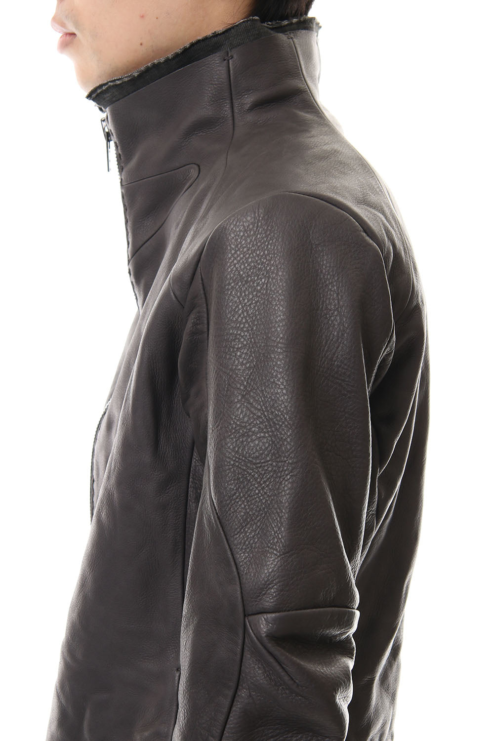 Leather jacket cow leather - Charcoal