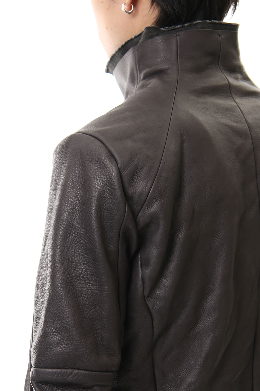 Leather jacket cow leather - Charcoal