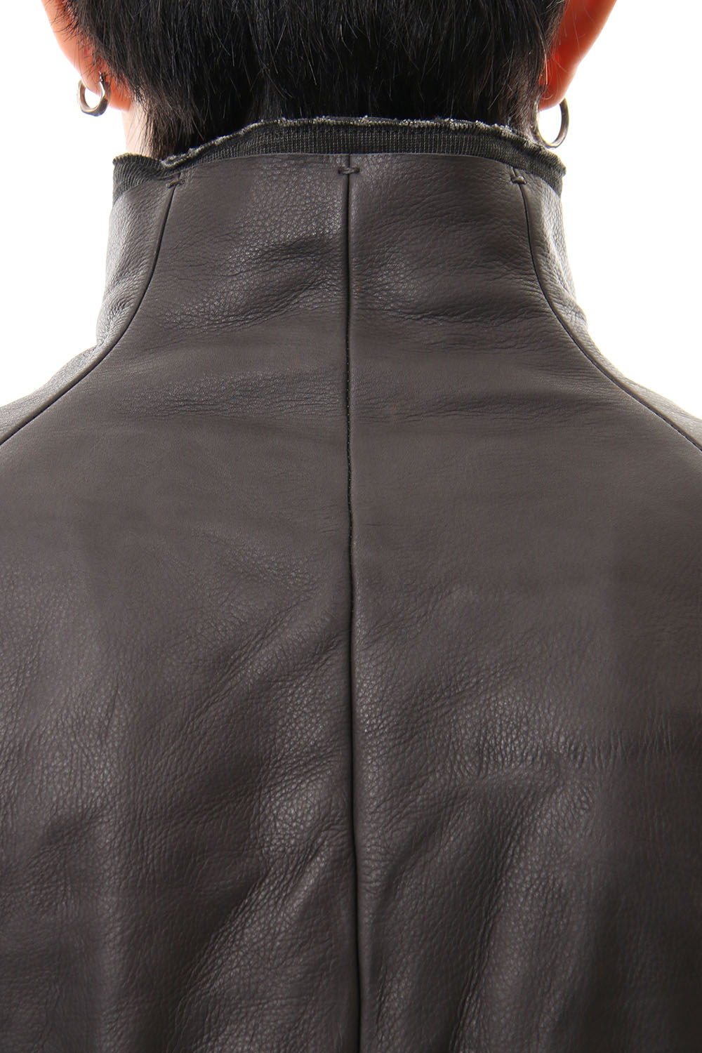 Leather jacket cow leather - Charcoal