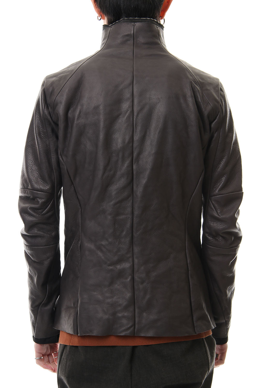 Leather jacket cow leather - Charcoal