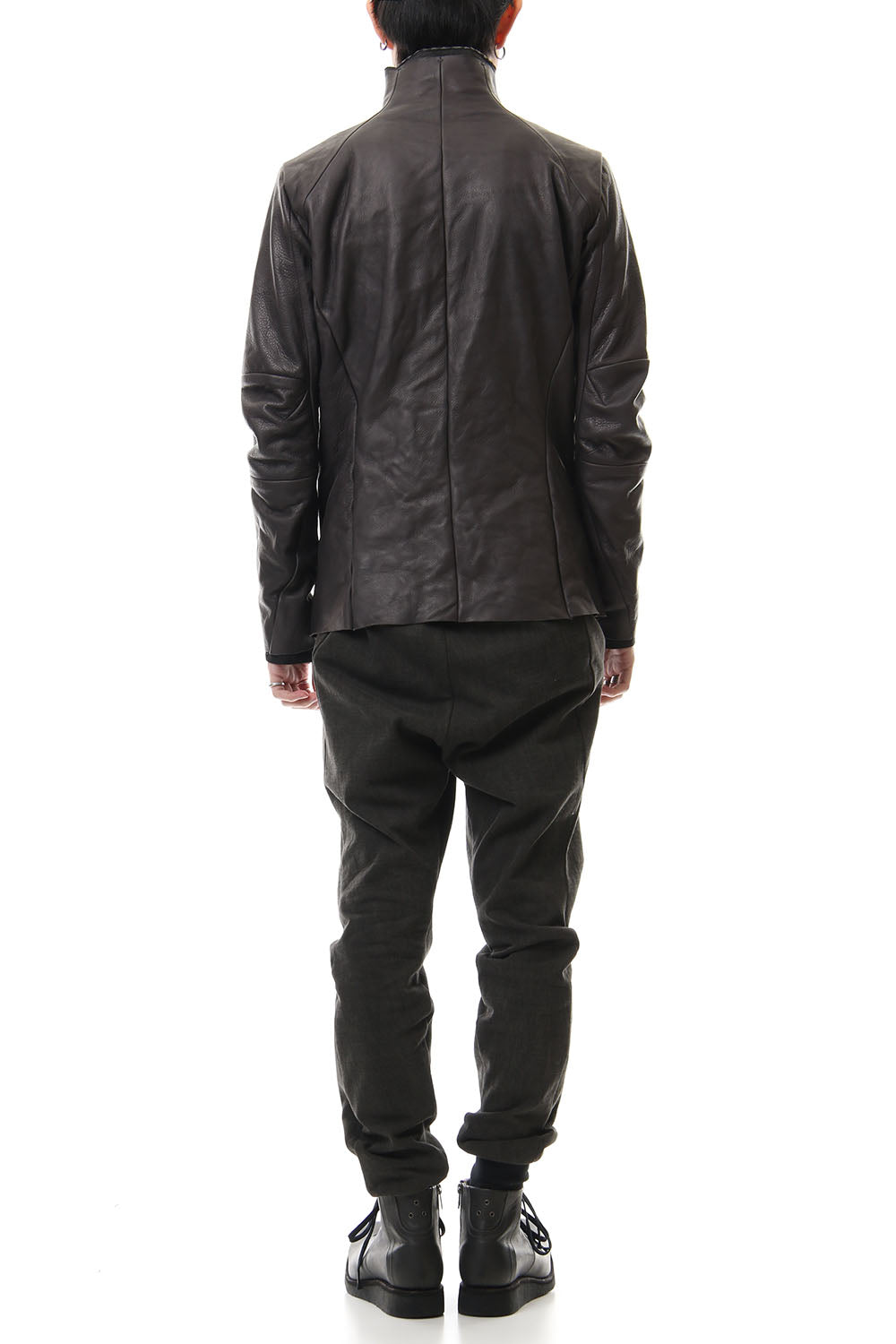 Leather jacket cow leather - Charcoal