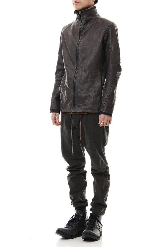 Leather jacket cow leather - Charcoal