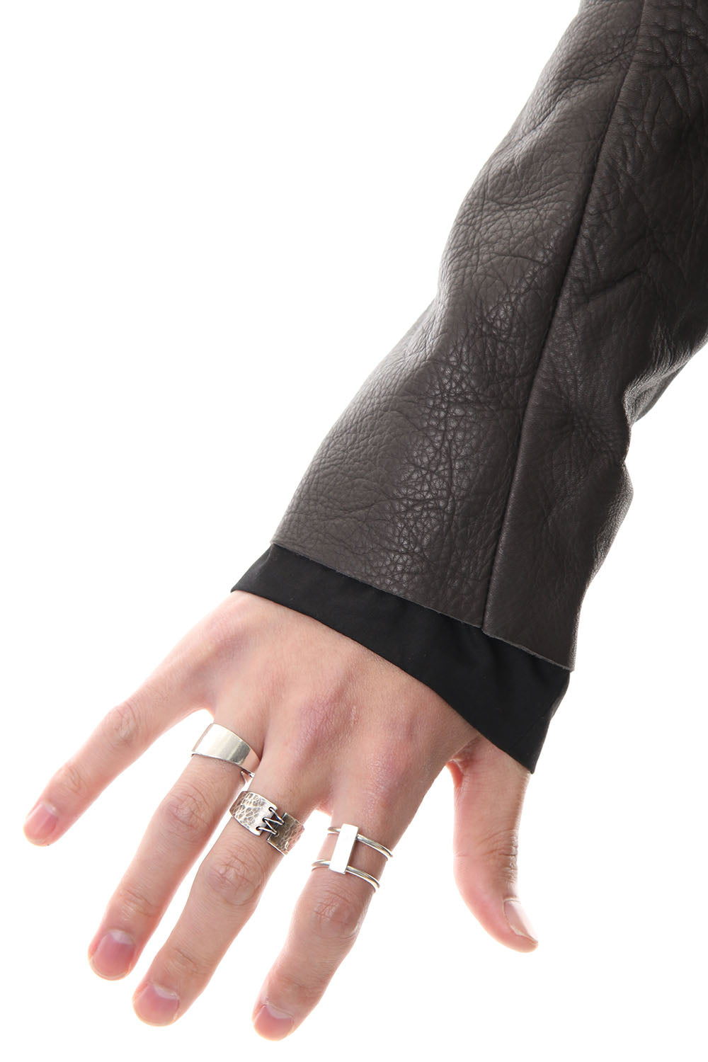 Leather jacket cow leather - Charcoal