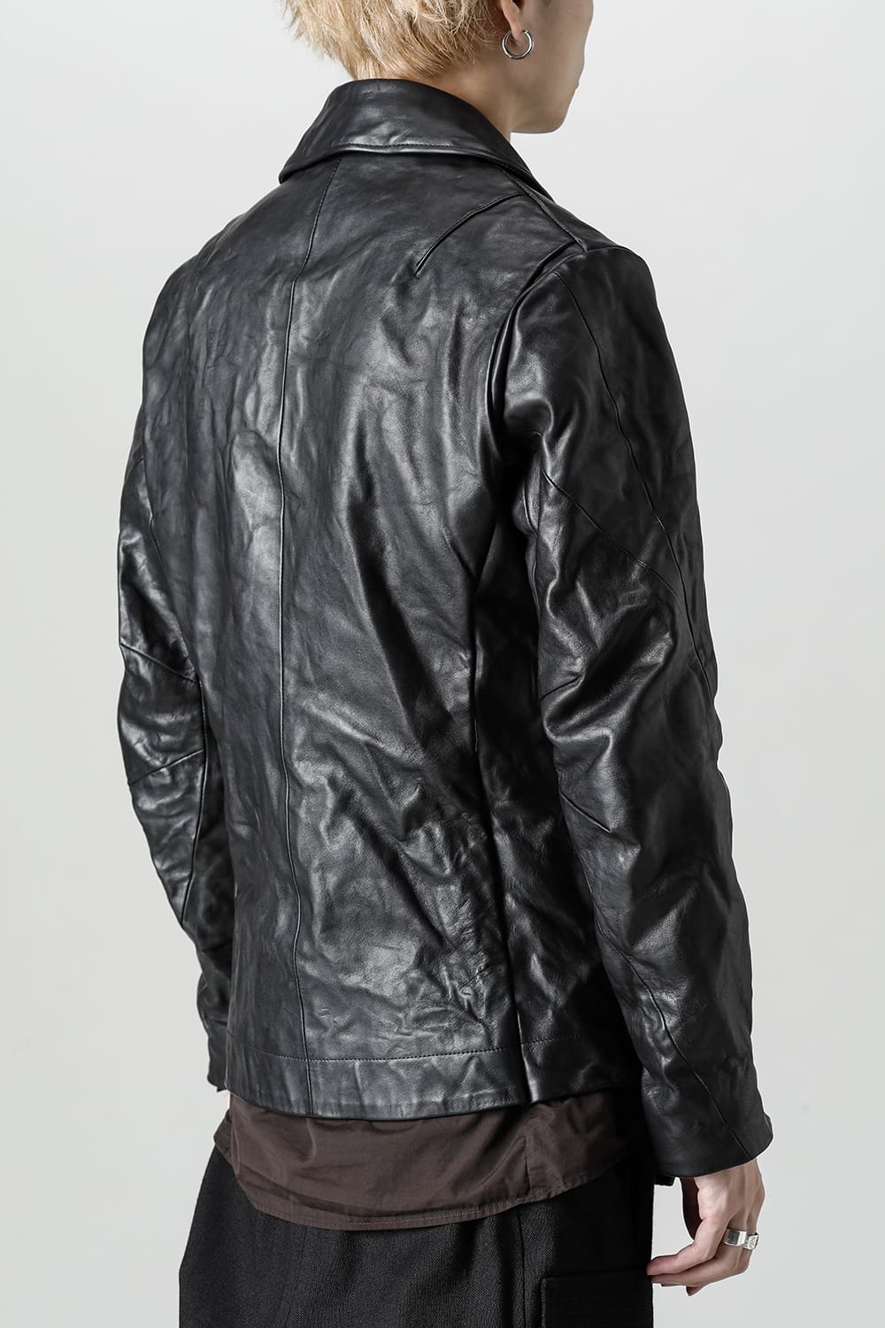 FASCINATE Limited GUIDI Horse Leather Double Riders Jacket Black