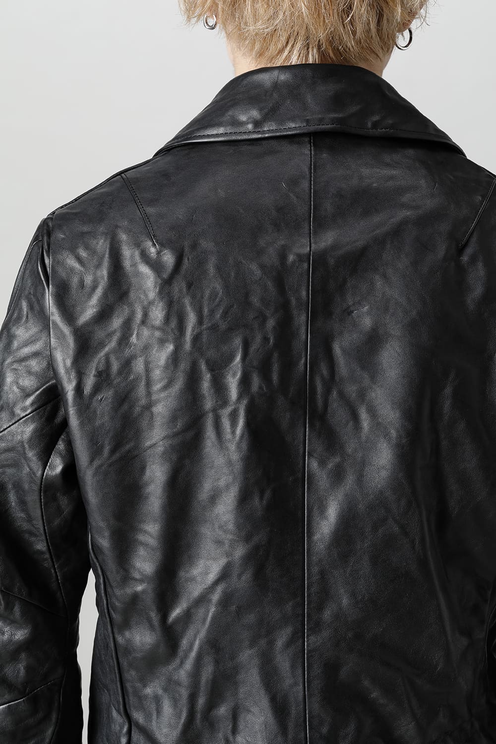 FASCINATE Limited GUIDI Horse Leather Double Riders Jacket Black