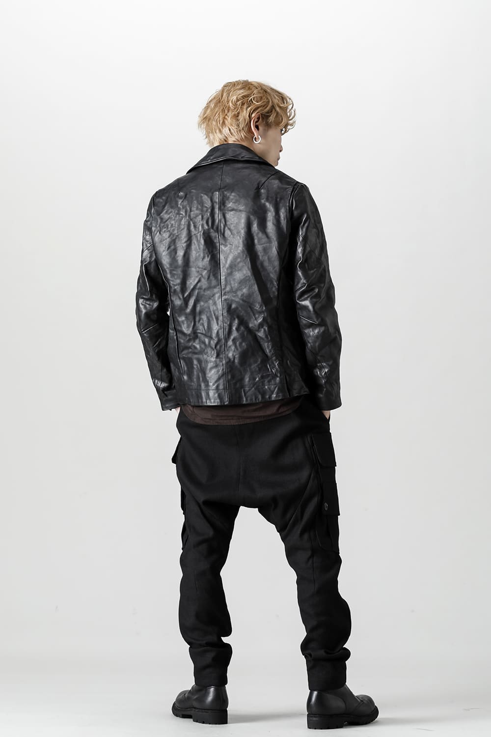 FASCINATE Limited GUIDI Horse Leather Double Riders Jacket Black