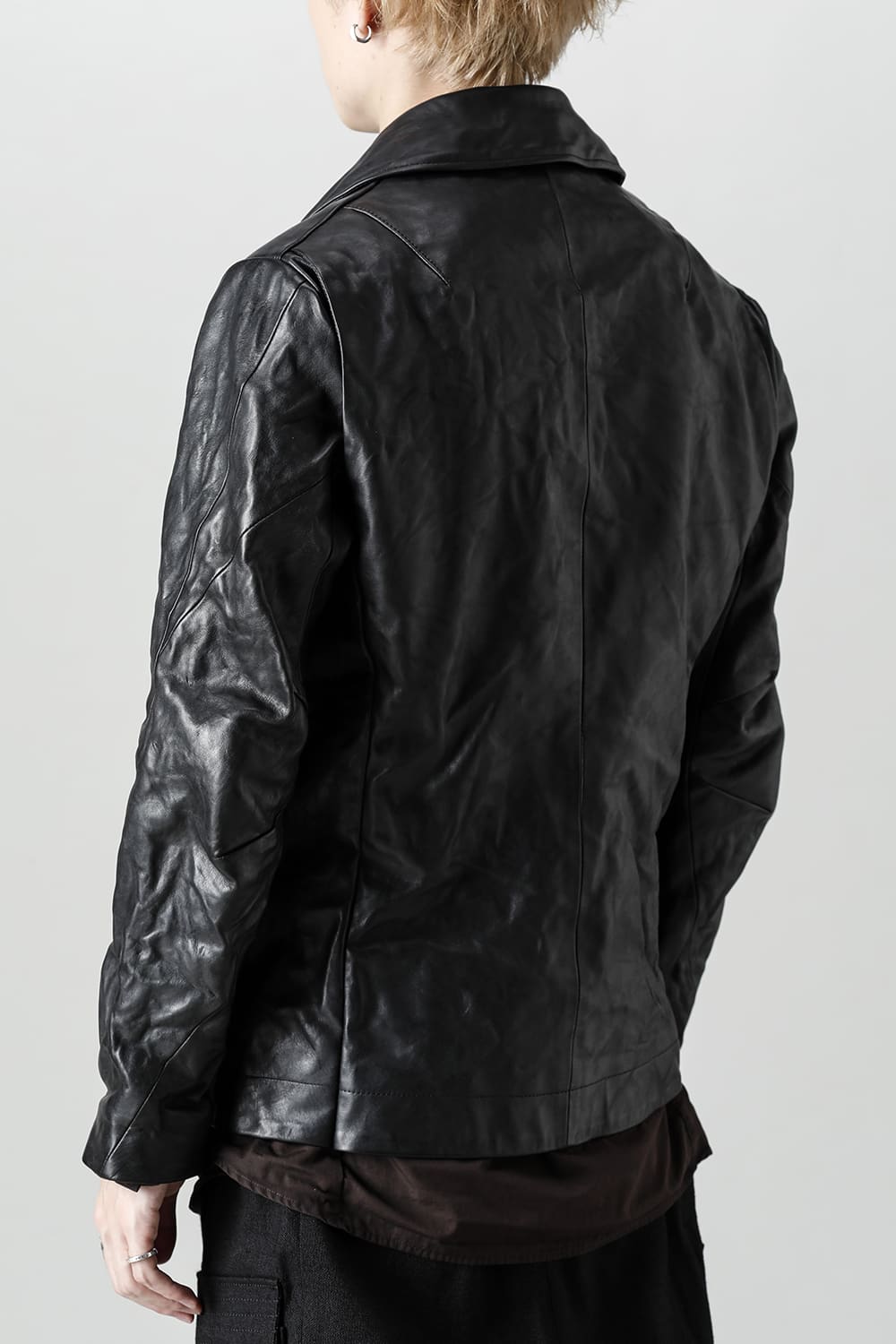FASCINATE Limited GUIDI Horse Leather Double Riders Jacket Black