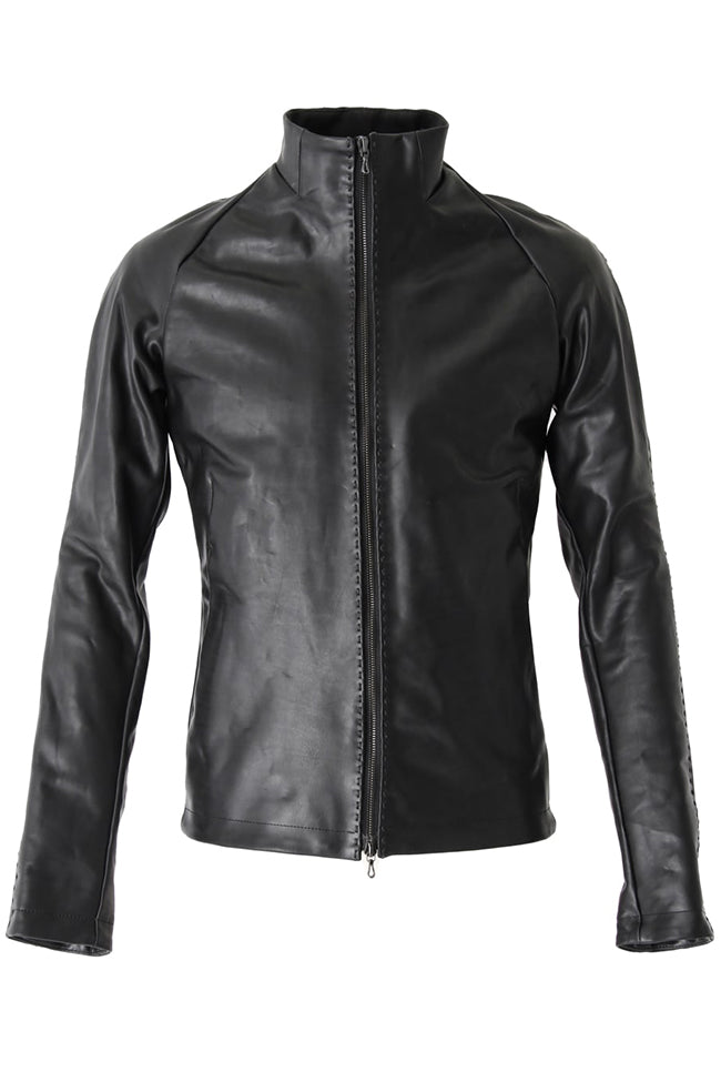 High Neck Jacket Calf Leather