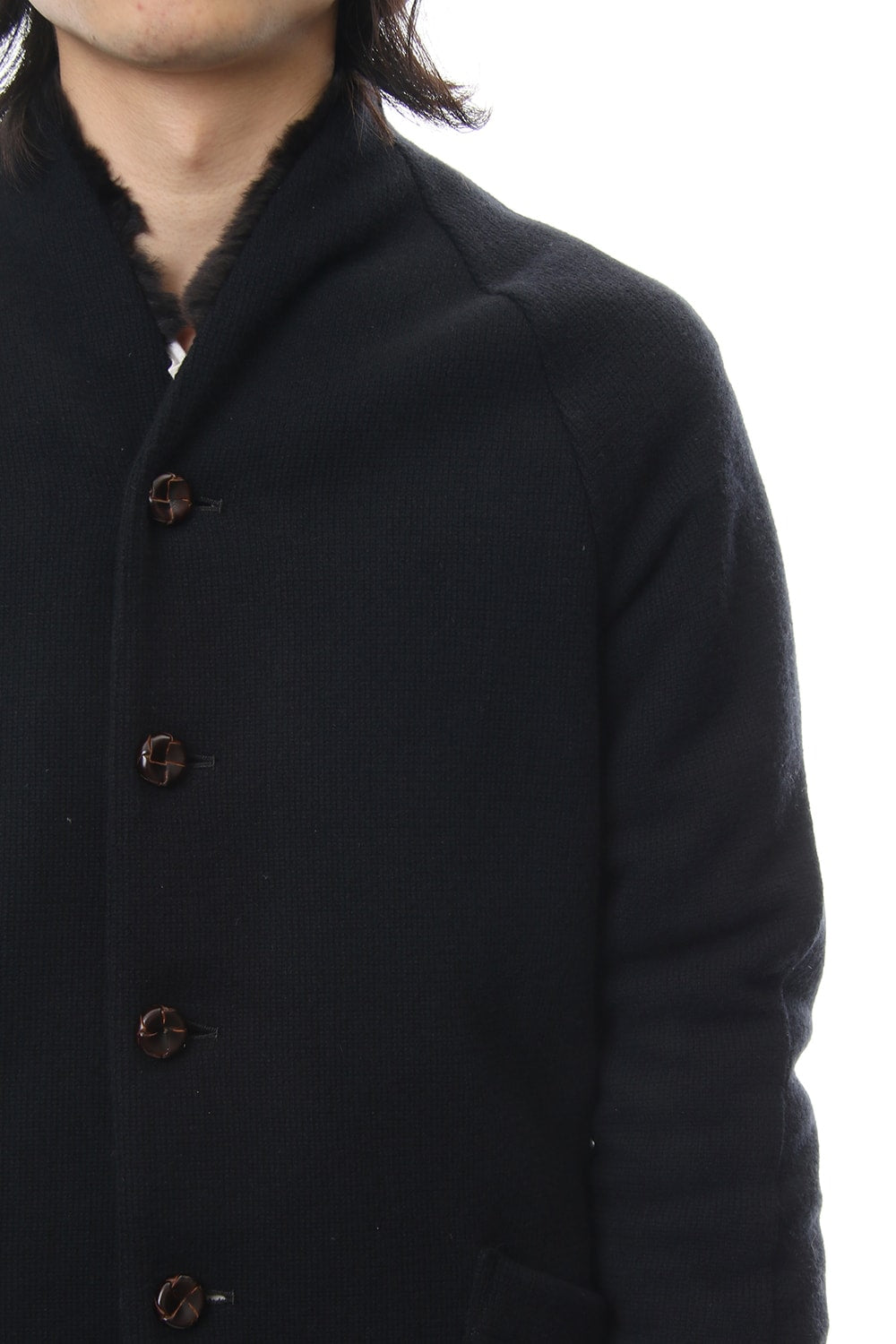 FASCNATE Limited Coat Winton Wool / Cashmere & Rex Rabbit Fur