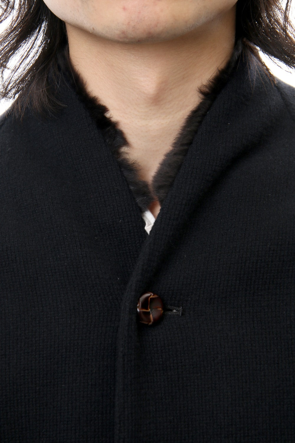 FASCNATE Limited Coat Winton Wool / Cashmere & Rex Rabbit Fur