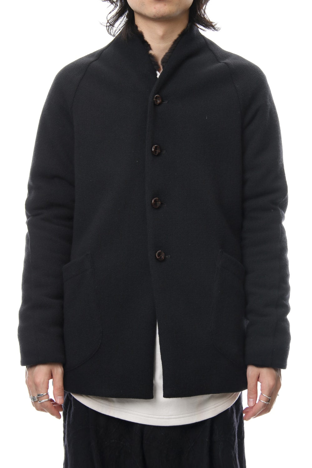 FASCNATE Limited Coat Winton Wool / Cashmere & Rex Rabbit Fur