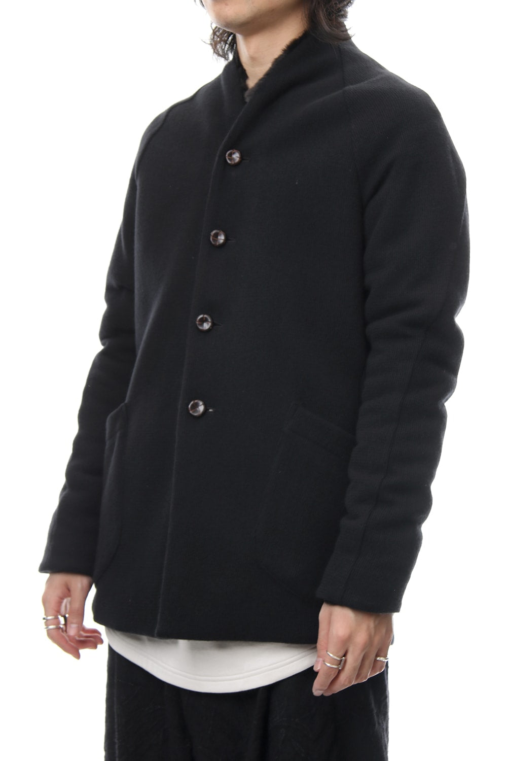 FASCNATE Limited Coat Winton Wool / Cashmere & Rex Rabbit Fur
